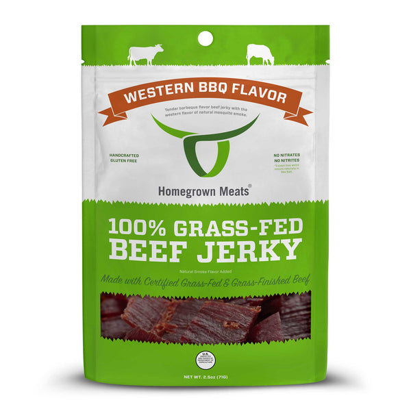 Western BBQ Flavor - 100% Grass-Fed Beef Jerky 
