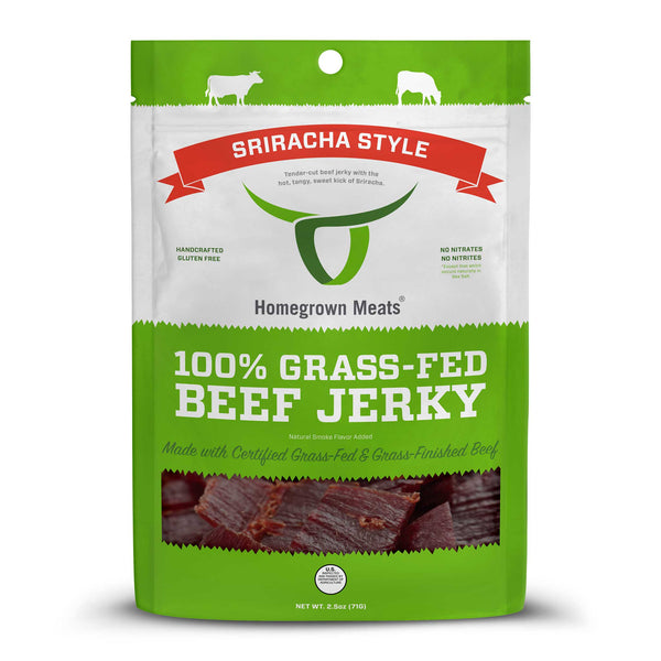 Sriracha Style - 100% Grass-Fed Beef Jerky 